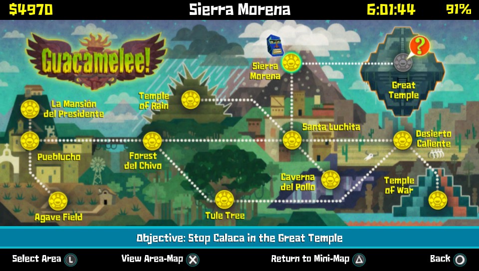 Mapa general del juego