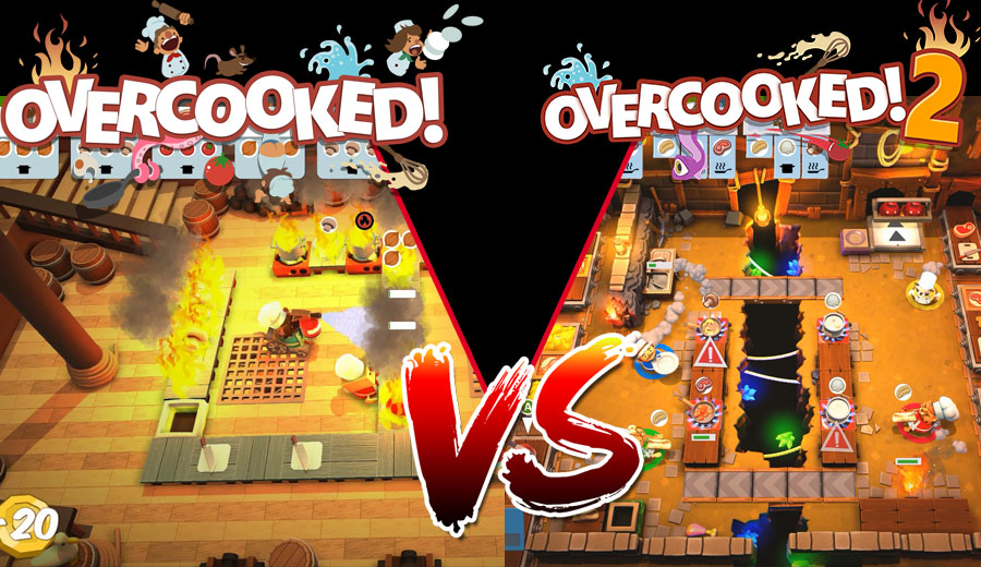 Overcooked! vs Overcooked! 2